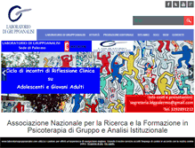 Tablet Screenshot of laboratoriogruppoanalisi.com